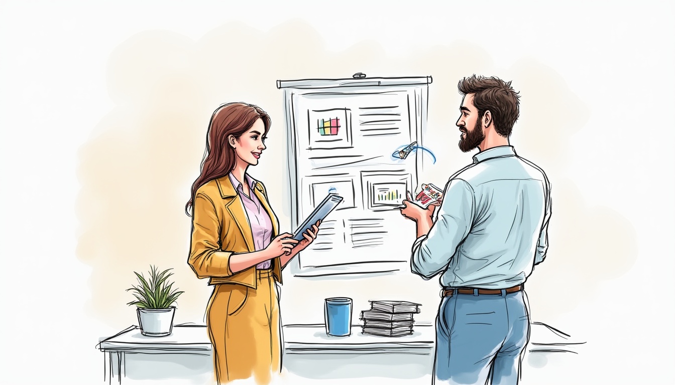 O imagine ilustrând costurile și prețul unui site de prezentare, cu elemente grafice de buget și web design.