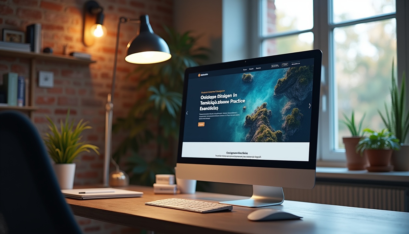 Grafic cu tendințe pentru un website de prezentare modern în 2025